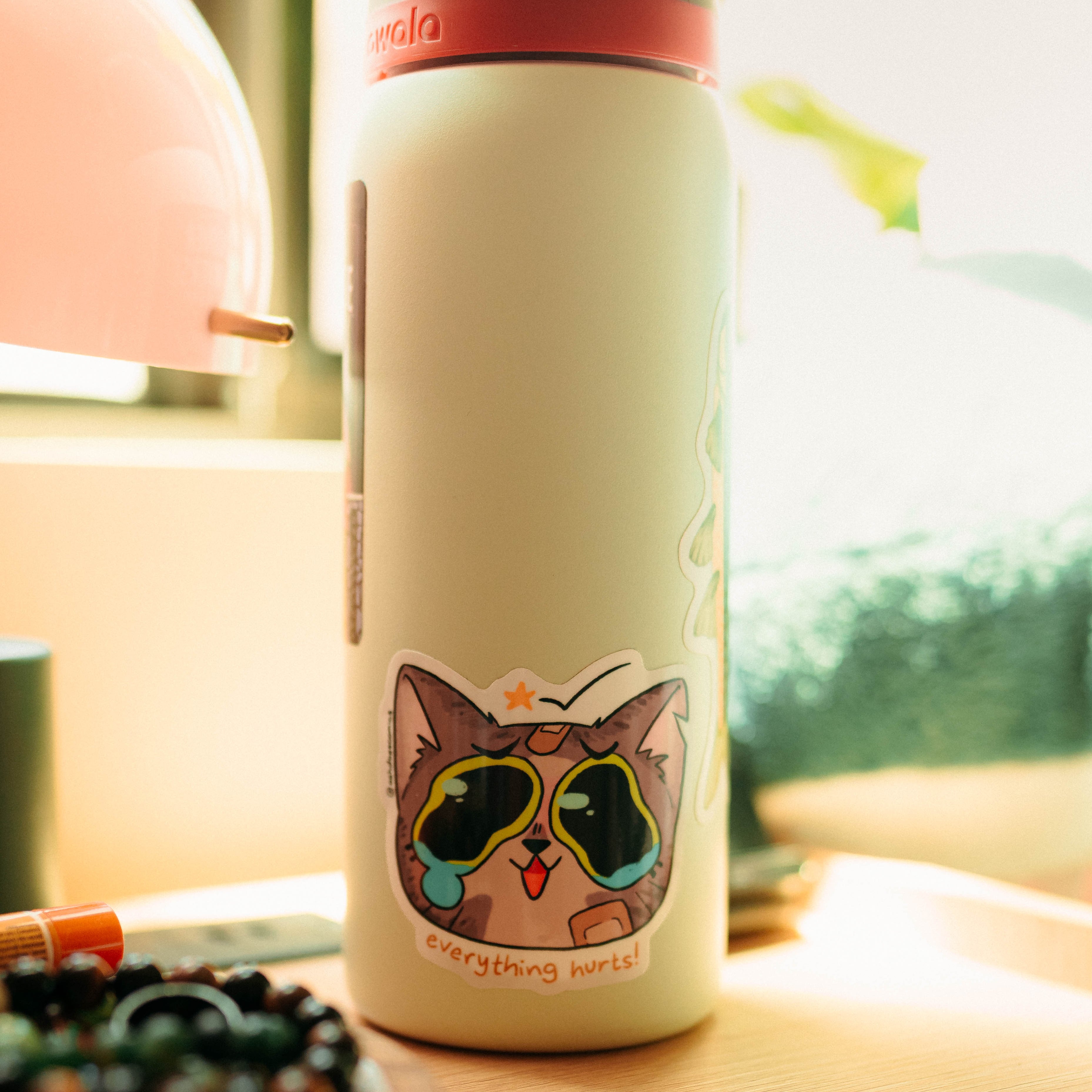 clumsy cat sticker
