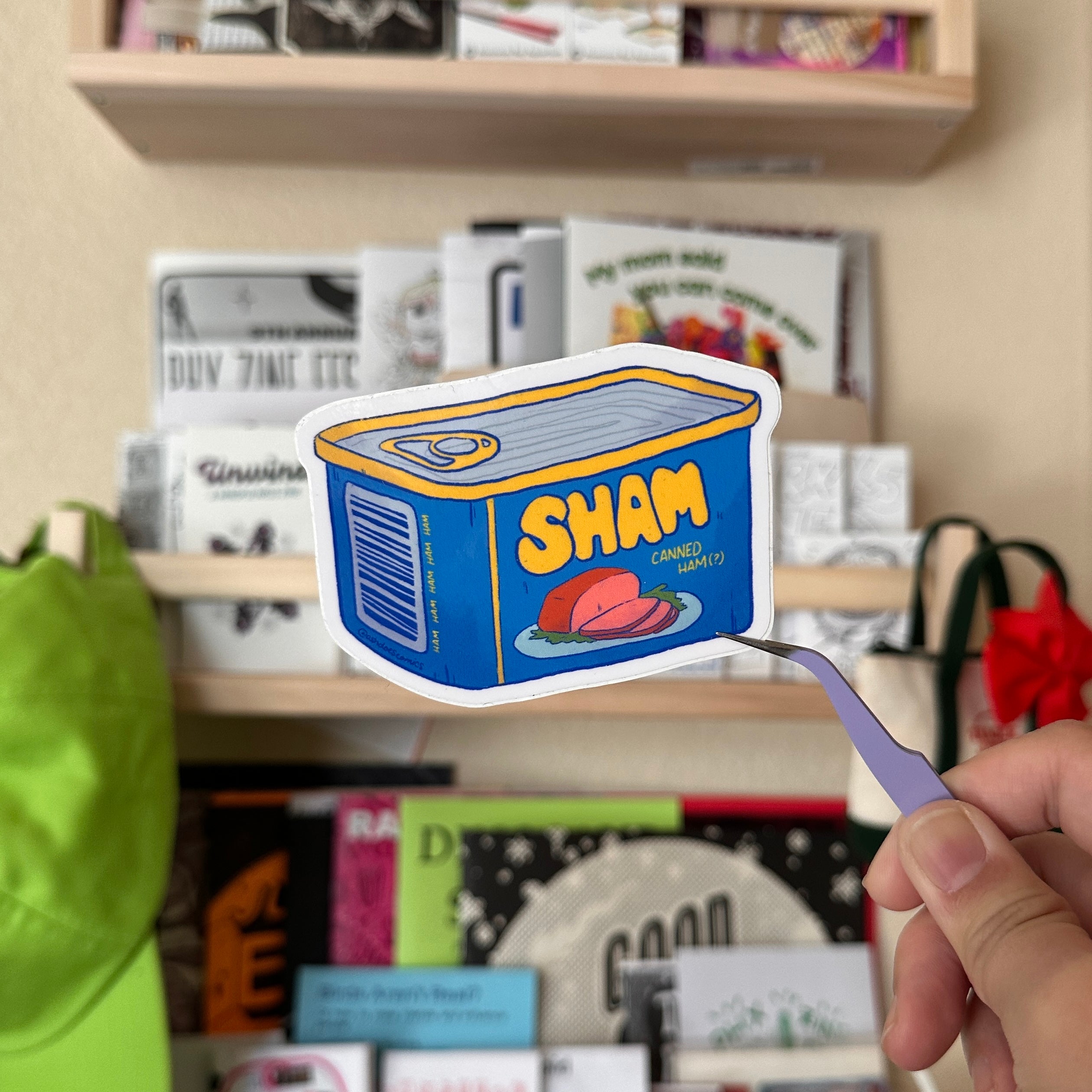 sham sticker